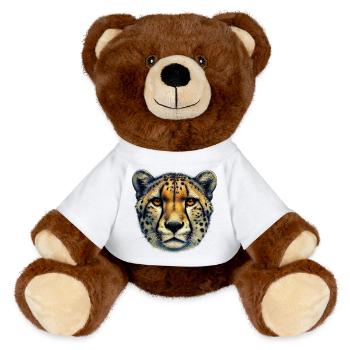 Gepard - MiniFeet® RecycelBär® Braun - Weiß - Vorne