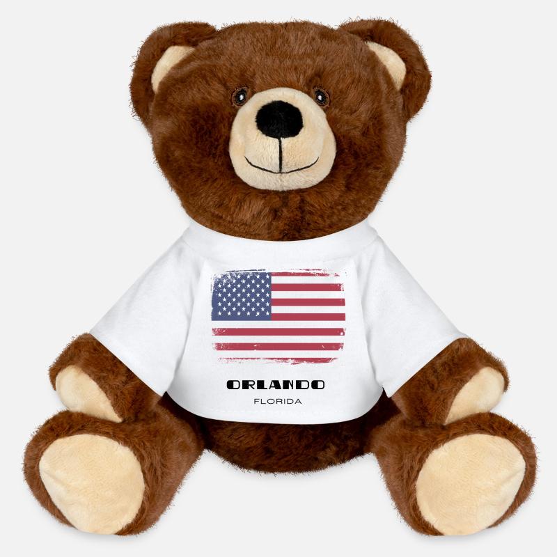 Orlando, Floride, États-Unis - Nounours RecycelBär® marron - blanc
