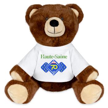Haute-Saône - MiniFeet® RecycelBär® Braun - Weiß - Vorne