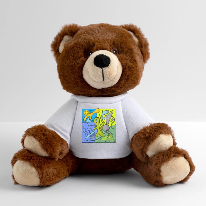 Four éléments Nounours RecycelBär® marron