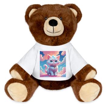 Kitten - MiniFeet® RecycelBär® Teddy Bear Brown - white - Front