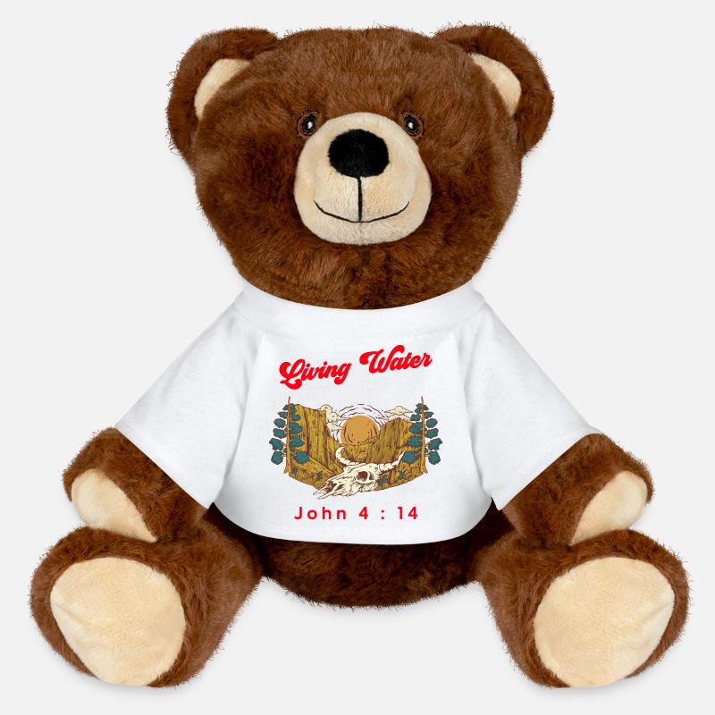 Sunset in Wilderness - MiniFeet® RecycelBär® Teddy Bear Brown - white