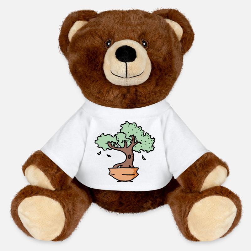 arbre zen - Nounours RecycelBär® marron - blanc