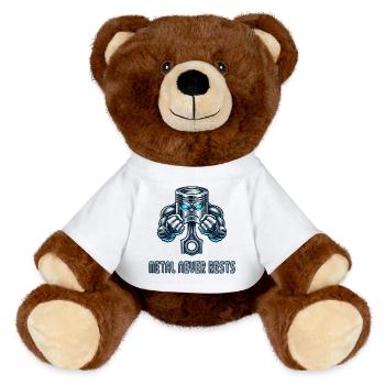 Piston Power Design - MiniFeet® RecycelBär® Teddy Bear Brown - white - Front
