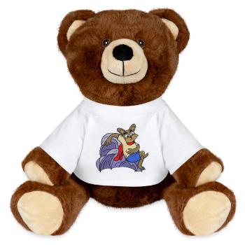 Schlauer Fuchs - MiniFeet® RecycelBär® Braun - Weiß - Vorne