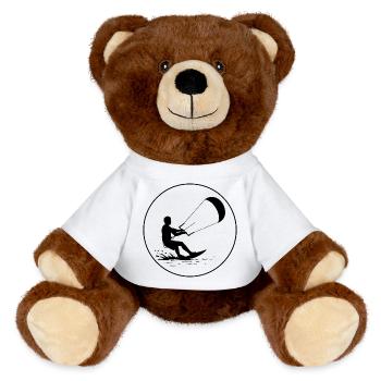 Puissance du cerf-volant - Nounours RecycelBär® marron - blanc - Devant