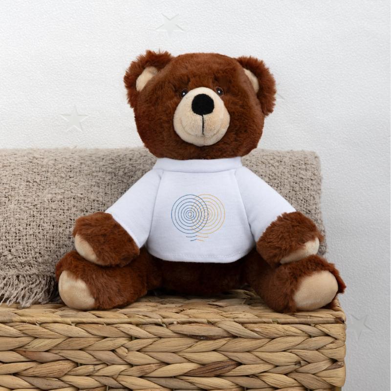 Interférence concentrique – Conception physique Nounours RecycelBär® marron