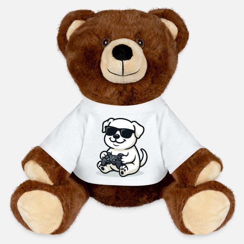 Contrôleur Pup - Nounours RecycelBär® marron - blanc