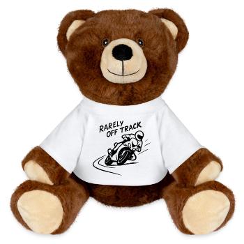 rarely off track - MiniFeet® RecycelBär® Teddy Bear Brown - white - Front