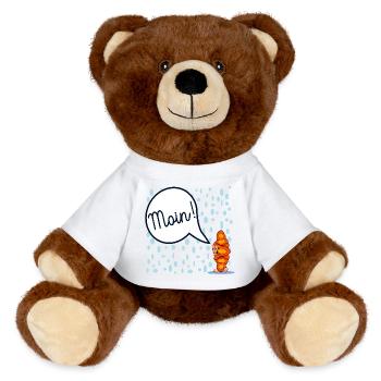 HAMBURG MOIN FRANZBRÖTCHEN - MiniFeet® RecycelBär® Braun - Weiß - Vorne