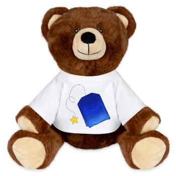 Vincent van Goghs Tee - MiniFeet® RecycelBär® Braun - Weiß - Vorne