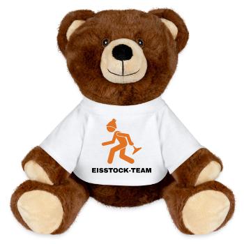 EISSTOCK-TEAM - Nounours RecycelBär® marron - blanc - Devant