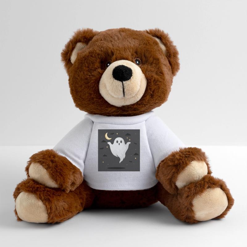 Night Ghost on Dark Background MiniFeet® RecycelBär® Teddy Bear Brown