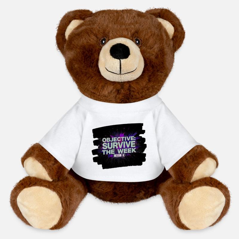 Survive Week objective - MiniFeet® RecycelBär® Teddy Bear Brown - white