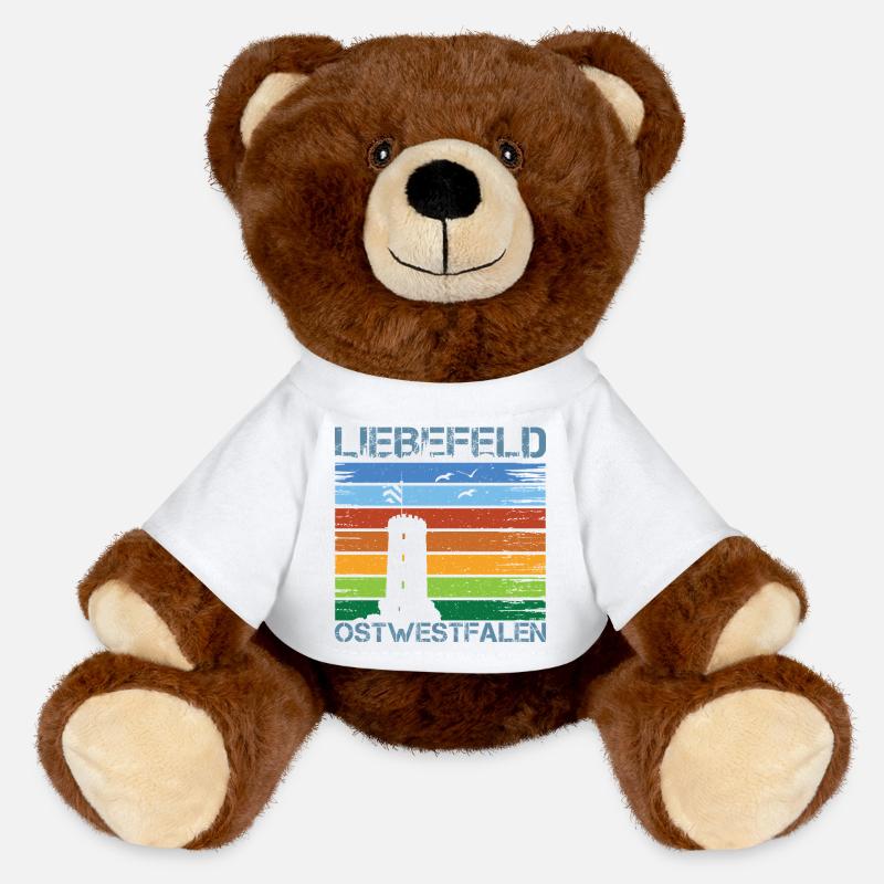 Liebefeld ❤ Sparrenburg - MiniFeet® RecycelBär® Braun - Weiß