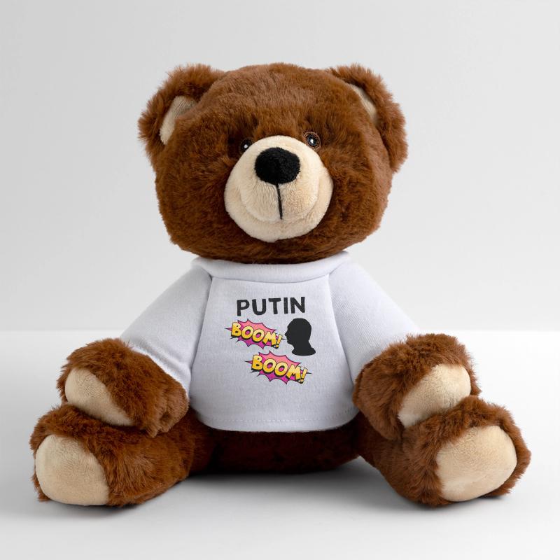 Poutine BOOM BD Explosion de couleurs Nounours RecycelBär® marron