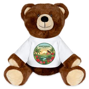Martinique 972 - MiniFeet® RecycelBär® Teddy Bear Brown - white - Front