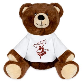 💃Dancing Again Inspired by Psalm 30:11 - MiniFeet® RecycelBär® Teddy Bear Brown - white - Front