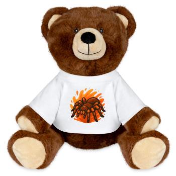 Fiery Goliath Spider - MiniFeet® RecycelBär® Teddy Bear Brown - white - Front