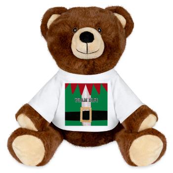 Look de ceinture costume de l’équipe Elfi - Nounours RecycelBär® marron - blanc - Devant