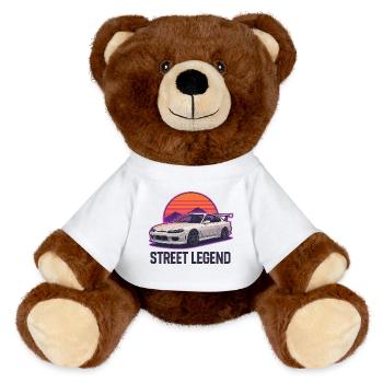 Straßenlegende Sunset Drift - MiniFeet® RecycelBär® Braun - Weiß - Vorne