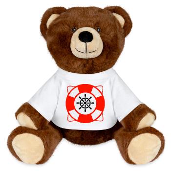 Sail - MiniFeet® RecycelBär® Teddy Bear Brown - white - Front