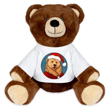 Noël des ours - Nounours RecycelBär® marron - blanc - Devant