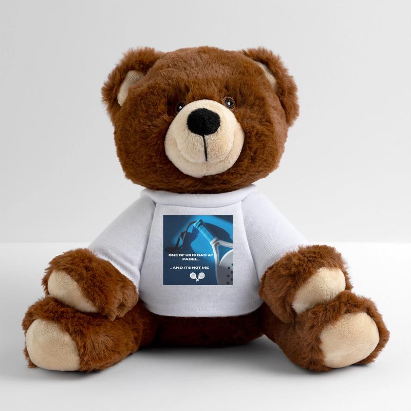 Padel Saying Tee MiniFeet® RecycelBär® Teddy Bear Brown