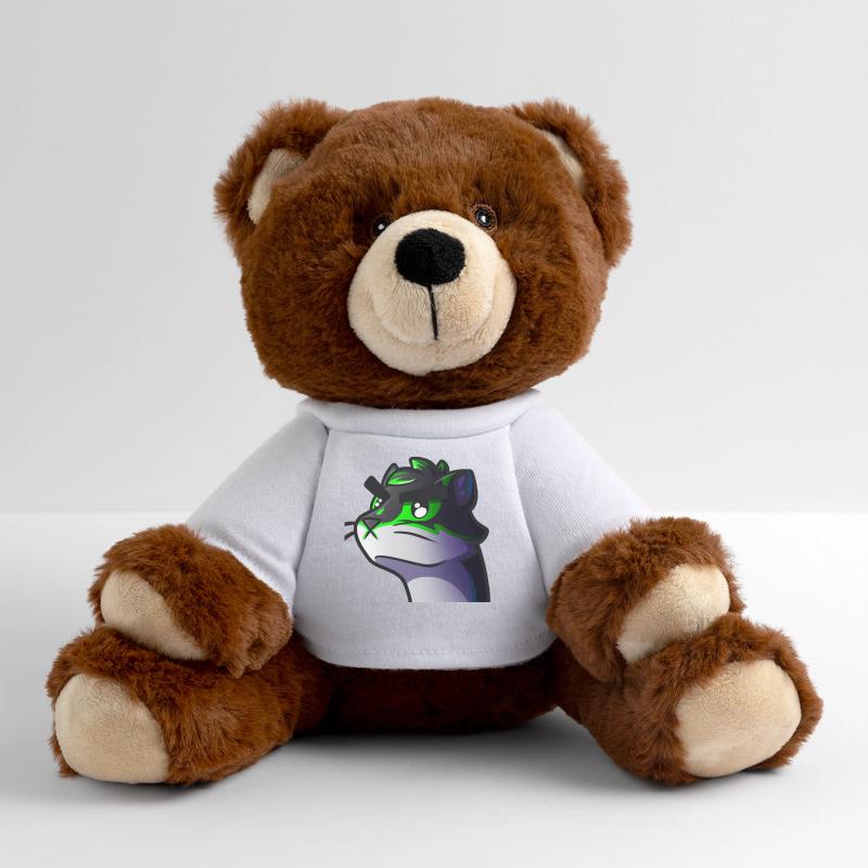 Wolf Neon Graphic MiniFeet® RecycelBär® Teddy Bear Brown