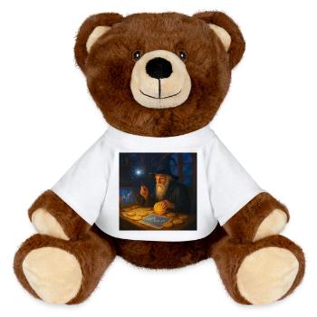 Le magicien des graphiques de marché des cryptomonnaies Wandalu Vuhs - Nounours RecycelBär® marron - blanc - Devant