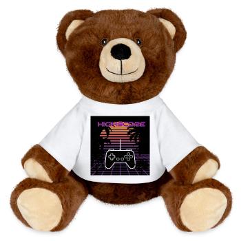 Note élevée - Nounours RecycelBär® marron - blanc - Devant