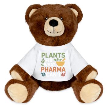 Spécialiste botanique clinique certifié en vêtements - Nounours RecycelBär® marron - blanc - Devant