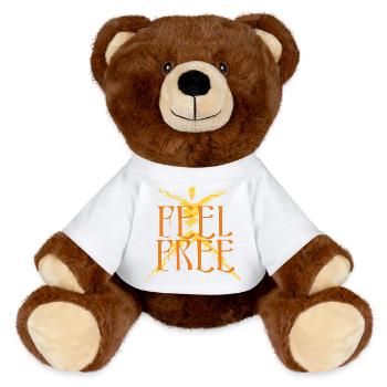 feel_free - MiniFeet® RecycelBär® Braun - Weiß - Vorne