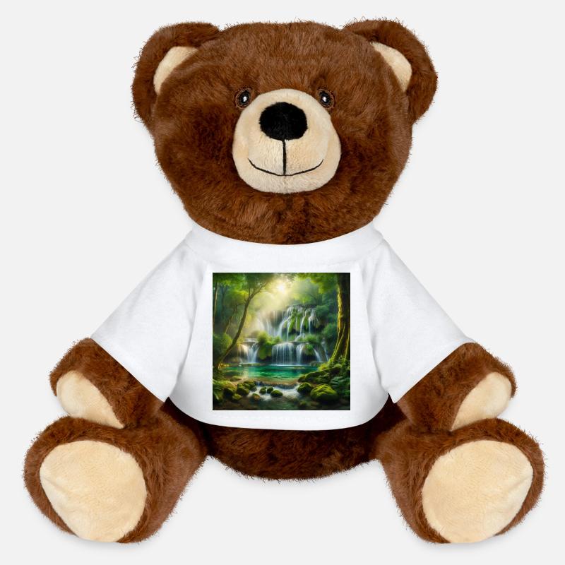 Cascade des rêves - Nounours RecycelBär® marron - blanc