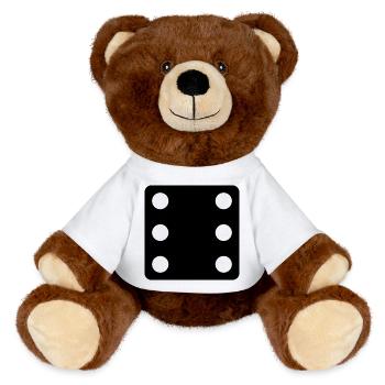 says - MiniFeet® RecycelBär® Teddy Bear Brown - white - Front