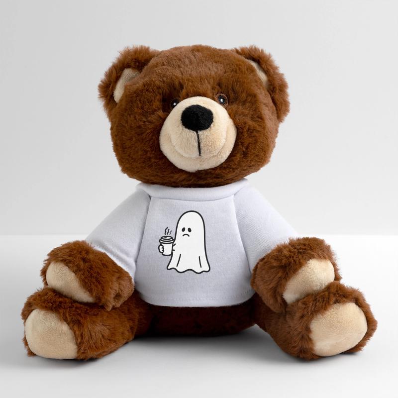 Geist Kaffee Halloween Süßes oder Saures MiniFeet® RecycelBär® Braun