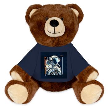 MORE SPACE - MiniFeet® RecycelBär® Teddy Bear Brown - french navy - Front