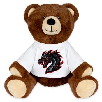 Dragon Esports - MiniFeet® RecycelBär® Teddy Bear Brown - white - Front