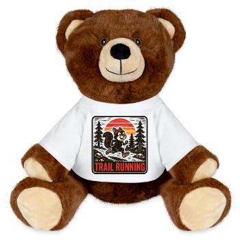 trail running - MiniFeet® RecycelBär® Teddy Bear Brown - white - Front
