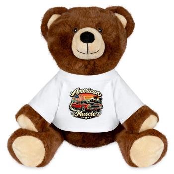American_Muscle_4 - MiniFeet® RecycelBär® Braun - Weiß - Vorne