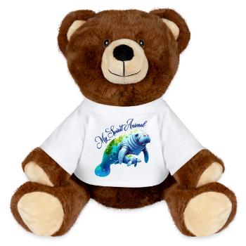 Seekuh mit Kalb - MiniFeet® RecycelBär® Braun - Weiß - Vorne