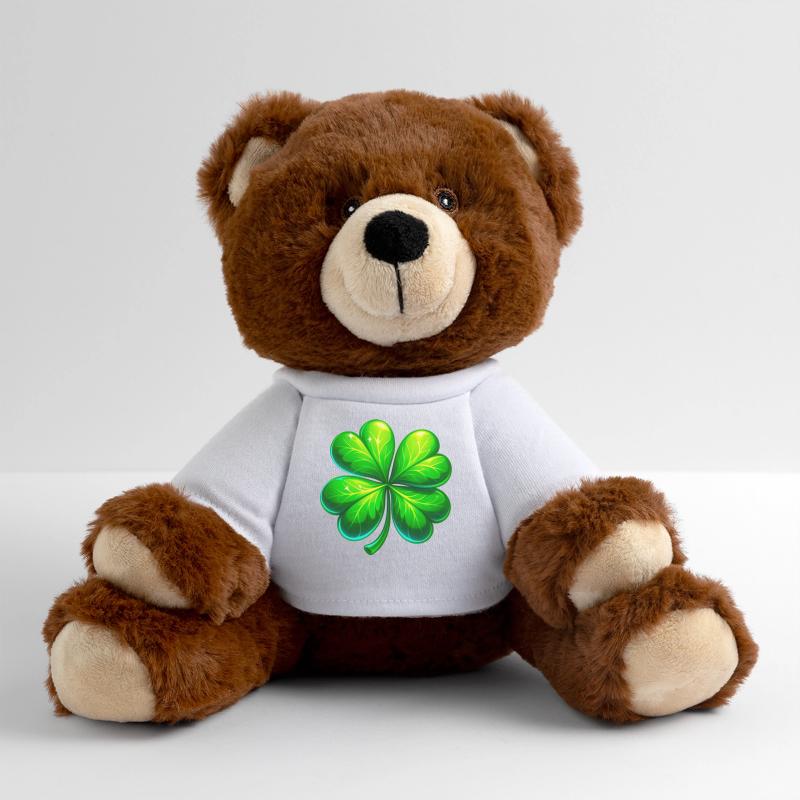 Four-leaf clover MiniFeet® RecycelBär® Teddy Bear Brown