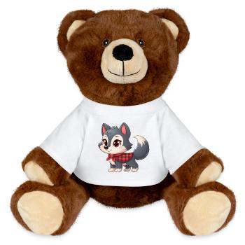 wolf 7 - Nounours RecycelBär® marron - blanc - Devant
