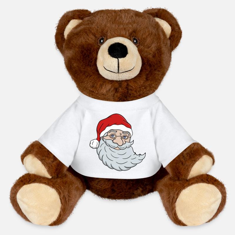 Weihnachtsmann - MiniFeet® RecycelBär® Braun - Weiß