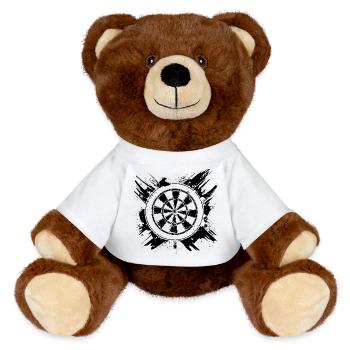 Dartboard - MiniFeet® RecycelBär® Teddy Bear Brown - white - Front