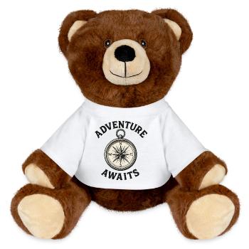 Ein Abenteuer erwartet Sie. - MiniFeet® RecycelBär® Braun - Weiß - Vorne