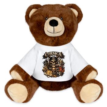 CORSICA Original  - Nounours RecycelBär® marron - blanc - Devant