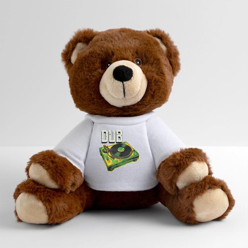 Dub Reggae Turntable MiniFeet® RecycelBär® Teddy Bear Brown