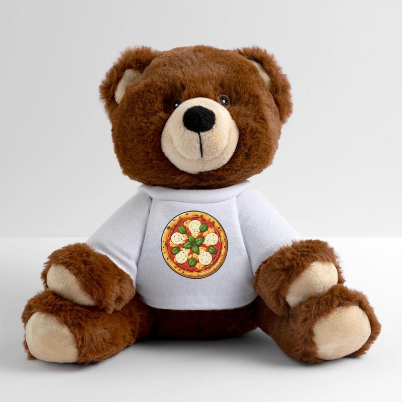 Basil Pizza Comic MiniFeet® RecycelBär® Teddy Bear Brown