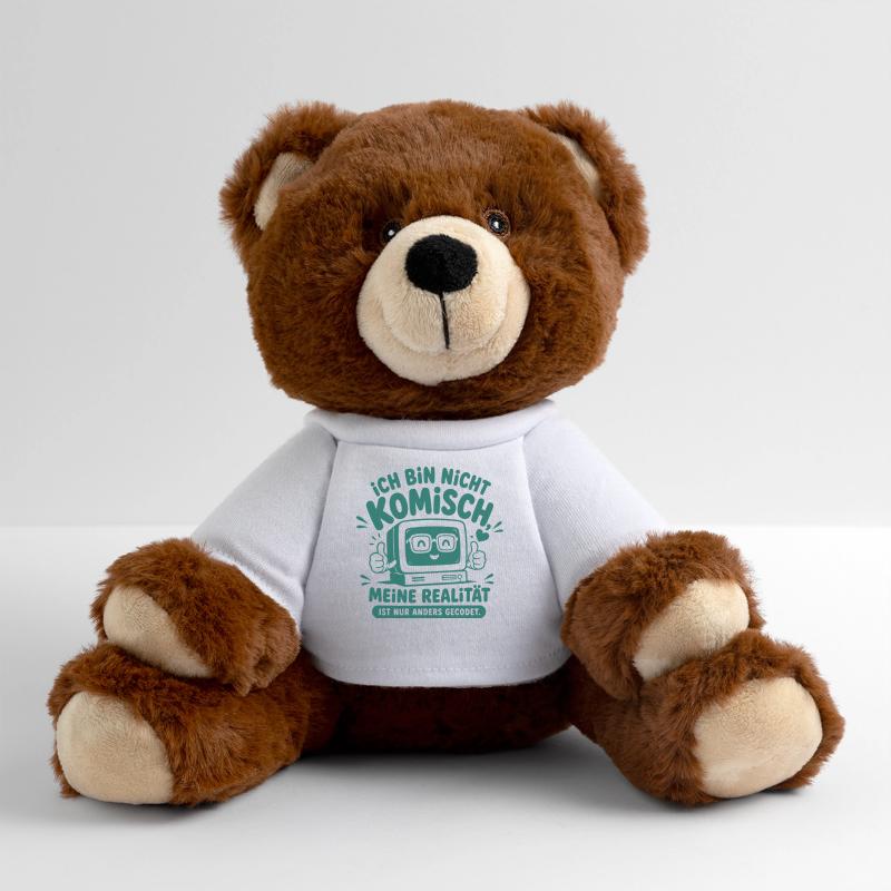 Nerd Realität Anders Gecodet MiniFeet® RecycelBär® Braun